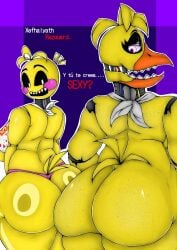 chica_(fnaf) five_nights_at_freddy's fnaf fnia toy_chica_(fnaf) withered_chica