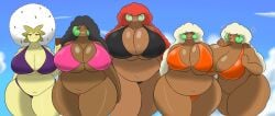 brook_(igph) courtney_(igph) ditto eldegoss huge_breasts igphhangout ivy_(igph) nekeisha_(igph) pokemon pokemon_(species) tagme whimsicott