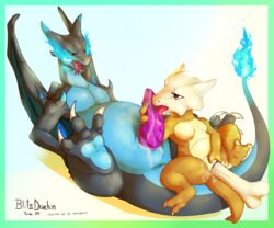 blitzdrachin bone charizard female male marowak masturbation mega_charizard mega_charizard_x mega_evolution nintendo oral penis pokemon pokemon_(species) pussy video_games