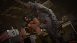 1boy 1girls 26regionsfm 3d 3d_(artwork) ada_wong ada_wong_(adriana) asian asian_female black_hair bottomless_female female female_focus female_human female_penetrated fucked_from_behind grey_body light-skinned_female monster_cock monster_on_female one_leg_raised one_leg_up pussy regenerador resident_evil resident_evil_2 resident_evil_2_remake resident_evil_4 resident_evil_4_remake sex_from_behind short_hair standing_on_one_leg standing_split vagina