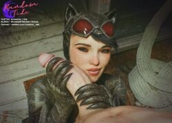 1boy 1girls batman:_arkham_knight batman_(series) big_penis catwoman catwoman_(arkham) dc_comics faceless_male huge_cock random_tide selina_kyle