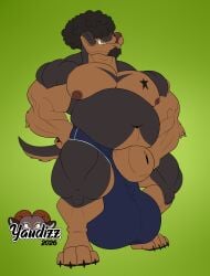 absurd_res animal_genitalia anthro areola balls barazoku biceps big_balls big_muscles big_sheath canid canine canis claws clothing deltoids domestic_dog feet genitals hi_res huge_balls huge_muscles huge_sheath male mammal mastiff mature_anthro mature_male molosser musclegut muscular muscular_male nipples pecs rottweiler sheath solo thick_arms thick_thighs triceps yaudizz