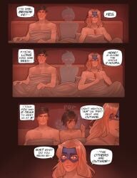 1boy 2girls big_ass big_breasts big_thighs blonde_blazer breasts courtney_(dispatch) curvaceous curvy curvy_figure derkdrew124 digital_media_(artwork) dispatch_(game) female hips huge_ass huge_breasts huge_thighs invisigal large_ass large_breasts large_thighs legs light-skinned_female light_skin male male/female mandy_(dispatch) mature mature_female mecha_man robert_robertson slim_waist straight tan-skinned_female tan_body tan_skin thick thick_hips thick_legs thick_thighs thighs tomboy voluptuous waist wide_hips