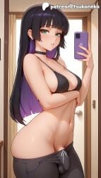 1futa 2026 ai_assisted ai_generated anime artist_name bocchi_the_rock! breasts bust cellphone earrings explicit futanari green_eyes hi_res high_quality high_resolution highres holding_phone indoors jewelry long_hair mirror pa-san pantyhose patreon patreon_username penis phone selfie smartphone stable_diffusion tsukoneko watermark