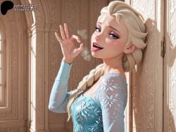 1girls 3d ai_generated disney disney_princess elsa_(frozen) frozen_(film) toriten