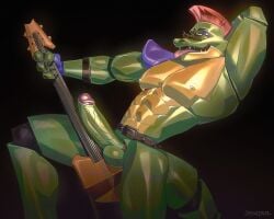 1boy 1male 2026 abs alligator alligatorid animatronic anthro anthro_focus anthro_only anthro_solo athletic athletic_anthro athletic_male completely_nude completely_nude_male dieonysuz digital_drawing_(artwork) digital_media_(artwork) erect_penis erection five_nights_at_freddy's five_nights_at_freddy's:_security_breach foreskin glans humanoid_genitalia humanoid_penis machine male male_anthro male_focus male_only montgomery_gator_(fnaf) nude nude_male pecs pectorals posing posing_for_the_viewer posing_nude presenting_penis reptile retracted_foreskin robot scottgames solo solo_anthro solo_focus solo_in_panel solo_male steel_wool_studios tongue tongue_out