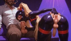 2boys 4k absurd_res ai_generated anal_fingering anal_insertion anus ass beard bent_over black_nails blonde_hair bodily_fluids bodysuit brown_pants chest_harness cigar clothing collared_shirt couch covered_erect_nipples crossdressing erect_nipples_under_clothes erection eyeshadow facial_hair fellatio femboy fingering fingerless_gloves fingernails furniture genital_fluids gloves groping harness head_out_of_frame hi_res high_resolution highres illustrious_(stable_diffusion) insertion jaja_ai landscape large_penis large_testicles latex latex_bodysuit latex_hood latex_mask lips long_hair looking_at_penis makeup male male_focus mask masturbation motion_lines moustache multiple_boys nail_polish open_clothes open_pants oral original otoko_no_ko pants penis penis_grab penis_out pink_eyeshadow precum purple_background self_upload shirt short_hair sitting smoke smoking spotlight stable_diffusion standing standing_with_legs_apart teeth testicles thigh_strap tied_hair trap tucked_penis twin_ponytails twintails uncensored unzipped unzipped_bodysuit veins veiny_penis very_high_resolution very_long_hair very_short_hair wai-nsfw-illustrious-sdxl wallpaper white_shirt yaoi zipper