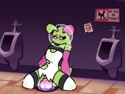 1girls alien animated anthro anthro_penetrated asix_(artist) bathroom caution_sign clothes erection female female_focus music portal_sex public_restroom rape sploot_(unknownspy) tagme torn_bottomwear torn_clothing until_they_like_it urinal vaginal_fluids vaginal_penetration video