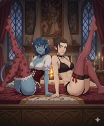 ai_generated beauregard_lionett clothing critical_role critical_role:_the_mighty_nein jester_lavorre looking_at_viewer valentine's_day