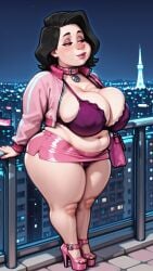 1girls ai ai_art ai_assisted ai_generated asian asian_female bimbo bimbofication black_hair bra collar curvaceous curvaceous_female curvaceous_figure curves curvy curvy_body curvy_female curvy_figure curvy_hips fat fat_female female heels high_heels lace lace_bra large_ass large_breasts miniskirt momoint original original_art original_artwork original_character panties panties_under_skirt pink_nail_polish shortstack skirt tagme thick thick_ass thick_female thick_hips thick_legs thick_thighs wide_hips wide_thighs