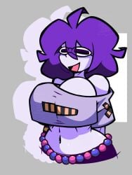 1girls breasts female female_only glasses haxxar oc original_character purple_hair tagme tagme_(character)