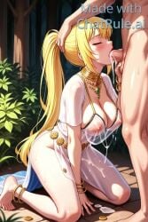 1boy 1boy1girl 1girls ai_generated all_the_way_to_the_base big_breasts blowjob breasts busty cfnm clothed clothed_female clothed_female_nude_male clothing cum cum_drip cum_dripping cum_in_mouth cum_in_nose cum_in_throat cum_on_breasts cumdrip dancer dancer_(ragnarok_online) dancer_class dancer_outfit deep_blowjob deep_throat deepthroat face_fuck face_fucking fellatio female forest hand_on_head head_grab huge_breasts irrumatio kneeling kneeling_female kneeling_oral_position male oral oral_penetration oral_sex ponytail ragnarok_online straight tagme tattoo tattooed_arm video