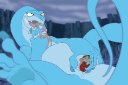 2024 4_toes 5_fingers anthro bernard_(the_rescuers) bisexual blue_body claws closed_eyes clothing detailed_background disney feet female female/female feral fingers forked_tongue genitals group hat headgear headwear hi_res joanna_the_goanna licking lizard long_tail long_tongue looking_pleasured male male/female mammal mawplay miss_bianca_(the_rescuers) monitor_lizard mouse murid murine necrodrone open_mouth oral_vore penetration reptile rodent scalie sex shirt size_difference spread_vulva spreading tail the_rescuers_(disney) the_rescuers_down_under toes tongue topwear trio unbirthing vaginal_penetration vore vulva whiskers yellow_eyes