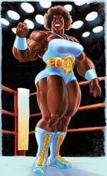 abs biceps breasts dark_skin female jebriodo muscles muscular muscular_arms muscular_female muscular_legs muscular_thighs pecs