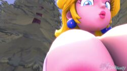 10s 1boy 1girls 3d 3d_animation animated big_breasts blonde_hair blue_eyes breasts breasts_sucking breasts_sucking_pov dasharky3d earrings female female_focus gloves hands_on_breasts kabalmystic_(style) light-skinned_female light_skin lips lipstick long_hair looking_at_viewer looping_animation male mario_(series) nintendo nipple_suck nipple_sucking nipples open_mouth outdoors pink_lipstick pov princess_peach short_playtime sound sucking_breasts sucking_nipples video white_gloves