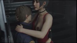 1boy 1girls 3d ada_wong ada_wong_(adriana) asian asian_female bouncing_breasts cowgirl_position female_on_top hand_in_hair hand_on_ass hand_on_partner hand_on_partner's_back leon_scott_kennedy leon_scott_kennedy_(eduard_badaluta) light-skinned_male male/female male_penetrating_female moaning moaning_in_pleasure one_tit_out passionate passionate_sex penis_in_pussy resident_evil resident_evil_2 resident_evil_2_remake riding riding_penis short_video shorter_than_30_seconds sickdude_lee tagme vaginal_penetration vaginal_sex video