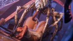 bad_end baldur's_gate_3 duskyart feet fingers_in_mouth frostbite_spider insects lae'zel masturbation monster reaching_out shadowheart sleeping spider spider_web tagme tied_up webbing