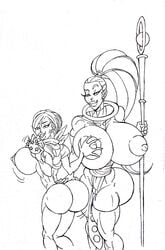 2girls alien alien_girl alternate_version_available angel_(dragon_ball) back_view bare_shoulders barefoot big_ass big_breasts big_butt black_and_white breast_grab breast_outside bridal_gloves bubble_butt bulma_briefs busty butt_crack cleavage curvy dat_ass dragon_ball dragon_ball_super drawn dress ear_piercing earrings elbow_gloves erect_nipple erect_nipples eyelashes female female_only footwear front_view gloves grab grabbing halo holding_object hourglass_figure house human humanoid legwear long_hair looking_down looking_up mature milf mother multiple_females multiple_girls naked nude piercing ponytail pose posing short_hair sideboob simple_background smiling staff standing stockings sun1sol tied_hair vados voluptuous white_background wide_hips yuri