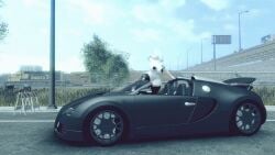 3d_(artwork) areola black_areola black_nipples bovid breasts caprine car closed_eyes clothing curvy_figure day digital_media_(artwork) female floppy_ears footwear front_view genitals goat hand_behind_head high_heels horn inside_car inside_vehicle isazicfazbear legwear mammal markings nipples nude outside plant plantigrade platform_footwear platform_heels pose public road shoes solo standing thick_thighs toriel train tree undertale_(series) vehicle vulva white_body white_skin wide_hips