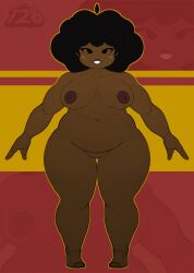 afro_hair big_breasts carol_(bbpanzu) chubby chubby_belly chubby_female dark_hair dark_nipples dark_skin dark_skinned_female dj0ji128 friday_night_funkin friday_night_funkin_mod front_view full_body fully_nude large_breasts lipstick model_sheet modeling nude nude_female pussy pussy_peek reference_sheet smiling_at_viewer thick_thighs thighs