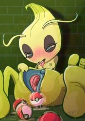1girls 2inch.chan anal anal_object_expulsion anal_sex anthro areolae ass ass_juice balls_in_ass blue_eyes blush breasts celebi comcompletely_nude_female completely_nude feet female female_focus female_only green_nipples humanoid instantvase legendary_pokemon looking_at_viewer lying mammal masturbation mythical_pokemon nintendo nipples nude nude_female open_mouth pink_pussy pokeball pokeball_in_ass pokeball_insertion pokemon pokemon_(species) pokemon_gsc pokemon_only pussy pussy_juice solo solo_female spread_legs tongue tongue_out vagina