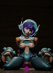arlequinfox ass ass_focus breasts breasts_out_of_clothes dzooworks female female_focus female_only juno_(overwatch) masturbation overwatch solo tagme video