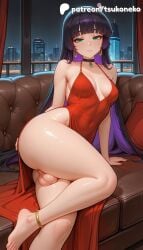 1futa 2026 ai_assisted ai_generated anime artist_name bocchi_the_rock! breasts bust dress earrings explicit futanari hi_res high_quality high_resolution highres jewelry long_hair night night_sky pa-san patreon patreon_username penis solo stable_diffusion testicles tsukoneko watermark