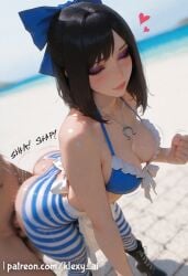 1boy 1girls ai_generated alice:_madness_returns alice_(madness_returns) alice_madness_returns big_ass breasts closed_mouth doggy_style female female_on_cloth female_orgasm goth goth_girl gothic gothic_girl happy klexyai large_breasts looking_at_viewer medium_ass medium_breasts nipples oiled penis penis_in_pussy pussy pussy_juice saliva sweat sweet three_quarter_view tongue_out vagina wet