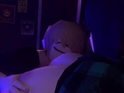 3d animated breasts cute davie_(twinkubus) female femboy_on_female funny lucy_(twinkubus) male milking_breasts sound sucking sucking_breasts tagme twinkubus video