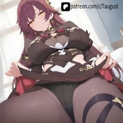 ai_assisted ai_generated beautiful_girl big_ass big_breasts curvy eden_(honkai_impact) female honkai_(series) honkai_impact_3rd hoyoverse mihoyo sexy taugust