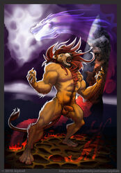 1boy 2010 abs alpha0 anthro balls barefoot biceps big_muscles body_hair claws dragon fangs feline flaccid fur growling happy_trail lion looking_away male male_only mammal manly muscles nipples nude open_mouth pecs penis ripped sharp_teeth solo spirit standing stone storm teeth tongue tongue_out vein