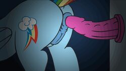 1girls anal anal_masturbation animated anus ass dildo equine female female_only feral friendship_is_magic furry mammal masturbation my_little_pony pegasus penetration pussy rainbow_dash_(mlp) rear_view sex_toy solo tentacle-muffins wings