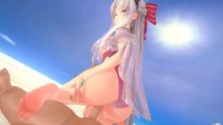 3d_animation animated beach big_ass big_butt big_penis carlotta_(wuthering_waves) dick_riding first_person_view giddora koikatsu no_sound oblivionis_art passionate passionate_sex penetration penis reverse_cowgirl_position sex swimsuit swimwear tagme video video_game_character video_games white_hair wuthering_waves