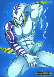 cum fin majora's_mask male male_only marine mikau muscles penis sheath tattoo the_legend_of_zelda vein video_games zora