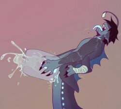1boy 1male 1monster 2025 2_penises 2d 2d_(artwork) 2d_artwork 3_arms bandaged_arm black_hair blue_penis blue_tongue bluesky_link cock color colored cum cum_in_sex_toy cumming cumshot digital digital_art digital_drawing digital_drawing_(artwork) digital_media digital_media_(artwork) diphallia diphallism ear_fins ejaculation excessive_cum fleshlight head_back hemipenes holding_fleshlight holding_sex_toy kittyass lure_(anatomy) male male_focus male_masturbation male_penetrating_sex_toy masturbating masturbation merfolk merman monster multi_arm multi_genitalia multi_limb multi_penis naked nude open_mouth penetrable_sex_toy penetrating_toy penile_masturbation penis penis_in_sex_toy pressure_(roblox) roblox roblox_game scars sebastian_solace sex sex_toy sex_toy_penetration shaking_lines sharp_claws short_hair solo solo_focus solo_male thrusting_into_sextoy tongue tongue_out tremble_lines