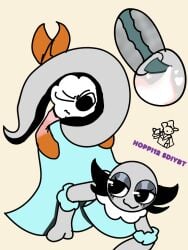brainrot cum cum_in_pussy cum_inside dandy's_world dandys_world dress dressed female not_my_oc oc orginal_character pussy request shrimpo_(dandy's_world) thatsexyrat through_clothes through_clothing