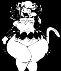 1girls bottomless breasts cat_ears cat_tail catgirl female female_only mad_mew_mew mew_mew_(undertale) mew_mew_kissy_cutie mstreetsamurai skirt solo solo_female thick_thighs thighs undertale undertale_(series)