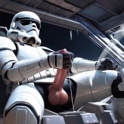 1boy ai_generated animated armor cockpit comfyui cum cumshot dripping_cum ejaculation helmet indoors leaking_cum male male_masturbation male_only masturbation penis sitting solo space spacecraft spread_legs star_wars stormtrooper stroking_penis tagme video