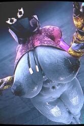 3d 3d_(artwork) 3d_model animated big_breasts curvy curvy_figure looking_at_viewer maxsterbrge monster_girl robot robot_girl robotic_arm tagme video