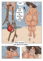 alcina_dimitrescu beach bondage breath_play curvy hat resident_evil resident_evil_8:_village