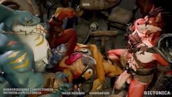 16:9 2025 3d_(artwork) 3d_animation abs alcohol alvintanubis anal anal_orgasm anal_sex animated anthro anthro_on_anthro anthro_penetrated anthro_penetrating anthro_penetrating_anthro arm_scar armband armor beer beer_mug beverage biceps big_penis black_sclera blue_body blue_penis blue_scales bodily_fluids breastplate brown_clothing brown_gloves brown_hair brown_handwear canid canine canis chair claws clothing cum cum_in_ass cum_in_mouth cum_inside cum_on_face cum_while_penetrated dated deltoids digital_media_(artwork) dylan_(alvintanubis) ear_piercing ear_ring ejaculation elbow_fin erection facial_scar fellatio fin fin_scar finger_claws fingerless_gloves fish fur furniture genital_fluids genitals gloves green_eyes group hair hands-free handwear holding_leg huge_filesize ictonica inside jewelry knot knotted_penis lee_(zark) long_playtime lying male male/male male_penetrated male_penetrating male_penetrating_male mammal marine mostly_nude multicolored_body multicolored_fur multicolored_scales muscular muscular_anthro muscular_male necklace nipple_piercing nipple_ring nipples no_sound notched_fin on_side on_table oral orange_body orange_scales orange_serape orgasm pecs penetration penile penis piercing plate red_body red_eyes red_fur red_scales ring_piercing scales scar serape sex shark sharp_teeth simultaneous_orgasms snout snout_scar spaulder spiked_spaulder spitroast spread_legs spreading stone_floor table tagme tail tan_body tan_scales tavern teeth text toe_claws trio two_tone_body two_tone_fur two_tone_scales url vambrace vein veiny_penis video white_body white_fur white_scales widescreen wolf wood wood_chair wood_furniture wood_table