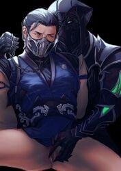 2boys bi-han clothed collar cuntboy hair_bun jerking_off_another jerkingoff_another looking_at_each_other looking_at_partner male male/male male_only mask masturbating_another masturbation masturbation_onto_another mortal_kombat mortal_kombat_1_(2023) mouth_mask neck_belt no_pants no_underwear noob_saibot pantless pussy pussy_masturbation pussy_play selfcest sub-zero tagme touching_pussy vagina vaginal_masturbation wei_ning_moumou