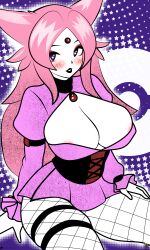 eeveelution espeon espeon_(cosplay) gijinka gothic humanization humanized_pokemon lucky-jj pokemon simple_background tagme