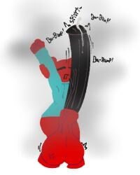 alien anthro audible_throbbing balls big_balls big_penis ejaculation genitals huge_balls huge_cock hyper hyper_balls hyper_genitalia hyper_penis male musk musk_clouds namelessslads penis solo stretching throbbing throbbing_penis