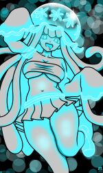 gijinka humanization humanized_pokemon lucky-jj neon_lights nihilego pokemon simple_background tagme tentacle