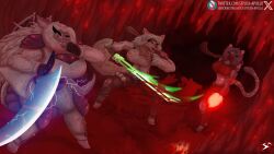 accessory angry anthro armband armor back_wings bangs barefoot battle belt belt_buckle belt_pouch big_breasts black_nose blood blood_creature blood_on_arm blood_on_armor blood_on_clothing blood_on_face blood_on_hand blood_on_sword blood_on_weapon blood_pool blood_splatter blood_spray blue_body blue_bottomwear blue_clothing blue_eyes blue_hair blue_pants blue_scales bodily_fluids bottomwear breasts buckle canid canine canis cave cavern chest_tuft cleavage clenched_teeth clothed clothing clouded_leopard coat colored_nails countershade_face countershade_tail countershade_torso countershading coyote dragon ear_piercing ear_ring electricity electricity_manipulation elemental_manipulation emerald_(gem) excessive_blood eye_markings fangs fantasy feet felid female fight fighting_pose fingerless_gloves flowing_hair fluffy fluffy_tail freckles fur furgonomics gauntlets gem gloves glowing_sword glowing_weapon greatsword green_body green_bottomwear green_clothing green_coat green_fur green_hair green_pants green_topwear grey_body grey_clothing grey_coat grey_fur grey_topwear group gun gunshot hair handwear headband heart_of_the_lands hi_res highlights_(coloring) holding_gun holding_melee_weapon holding_object holding_ranged_weapon holding_sword holding_weapon horn inner_ear_fluff insignia ithaca_juneia knee_pads long_hair magic magic_user mammal markings mask melee_weapon muscular muscular_arms muscular_female mythological_creature mythological_scalie mythology nails navel neck_tuft non-mammal_breasts one_eye_closed open_mouth oversized_clothing pantherine pants piercing pose purple_eyes ranged_weapon red_bottomwear red_clothing red_hair red_pants red_shirt red_topwear ring ring_piercing roseland_mingwei ruby_(gem) sabertooth_(anatomy) scales scalie scarf shirt shooting_gun short_hair shoulder_pads sparkles spikes spikes_(anatomy) spots spotted_markings stalactite stalagmite story story_in_description stylish_apollo subscribestar subscribestar_logo sword tail tail_accessory tail_fluff tailband tan_body tan_fur teeth thick_thighs tight_clothing topwear trio tuft twitter twitter_handle twitter_logo ventral_scales wallpaper weapon weapon_trail white_hair wings yellow_eyes zenchi_hasagami