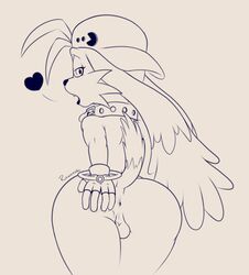 1boy 2015 anthro anus ass ass_grab backsack balls bent_over big_ass black_lips collar feline fingerless_gloves floppy_ears girly gloves half-closed_eyes hand_on_ass hat headgear heart klonoa klonoa_(series) long_ears looking_at_viewer looking_back male mammal monochrome nude open_mouth presenting presenting_hindquarters raised_tail rawenski rear_view ring seductive short_tail solo tail wide_hips