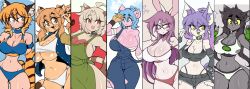 big_breasts breasts cachi_(lucyfercomic) cleavage felis_(lucyfercomic) female furry goya_(lucyfercomic) hiel_(lucyfercomic) huge_breasts kat_(lucyfercomic) lucyfercomic slim_waist sports_bra thick_thighs tuka_(lucyfercomic) uma_(lucyfercomic) wide_hips