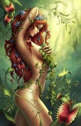 1girls ass batman_(series) breasts dawn_mcteigue dc female female_only nude poison_ivy red_hair sabine_rich solo