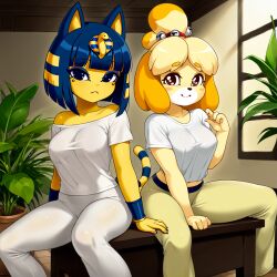 ankha from animal crossing by axol thebashful